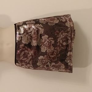 Floral, Sequence Mini Skirt